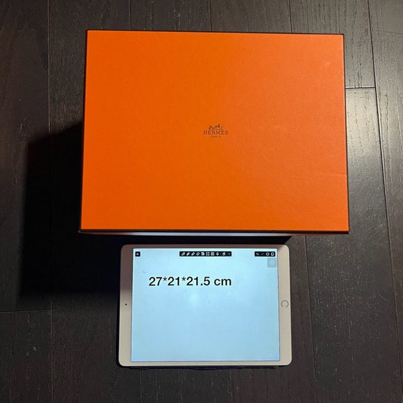 Hermes large bag empty box case decoration storage orange - Picture 1 of 11